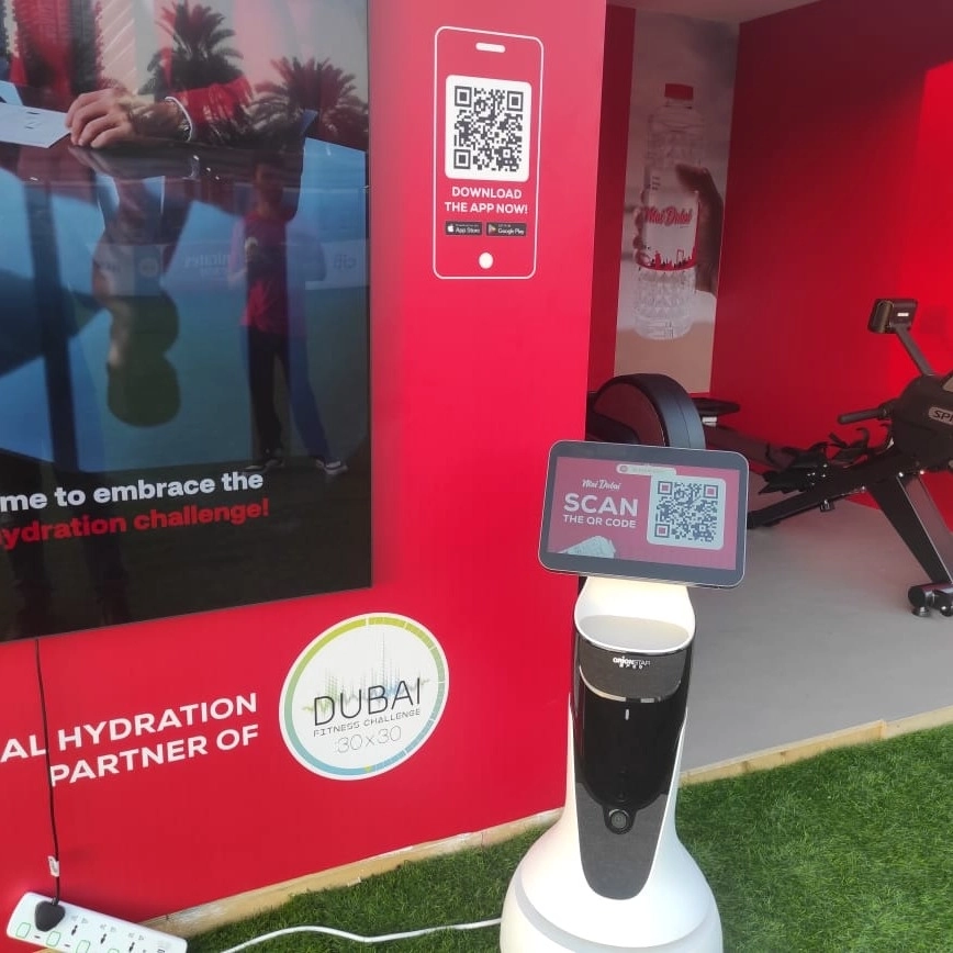 Mai Dubai's Fitness Activation Gets A Tech Boost With Our Assistant Robot — 2024